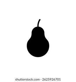 pear, fresh fruit icon vector