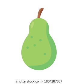 pear fresh fruit nature icon vector illustration design