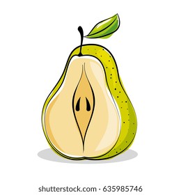 pear fresh and healthy fruit