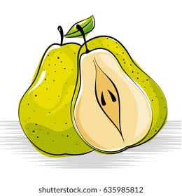 pear fresh and healthy fruit