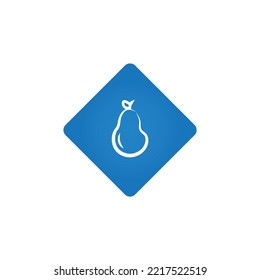 Pear fruit design. Vector illustration.