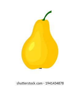 pear fruit, drawing, vector illustration
