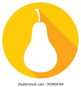 pear fruit flat icon