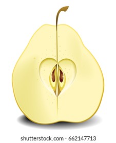 Pear fruit heart