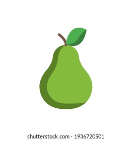 pear fruit icon of color style vector illustration design
