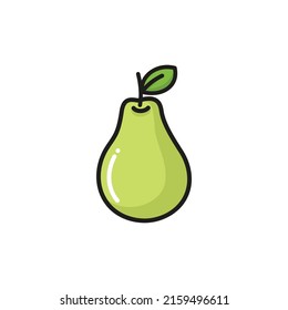 Pear fruit icon design vector