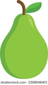pear fruit icon. flat design style illustration.