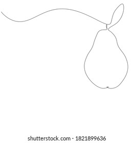 Icono de fruto perecedero en fondo blanco, ilustración vectorial	