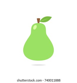 Pear fruit icon vector