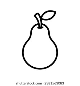 pear fruit icon vector design template simple and clean