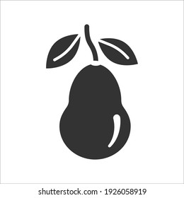 Pear fruit icon, Vector graphics