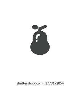 pear, fruit icon vector illustration