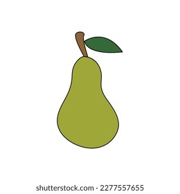 pear fruit icon vector illustration design