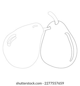 pear fruit icon vector illustration design
