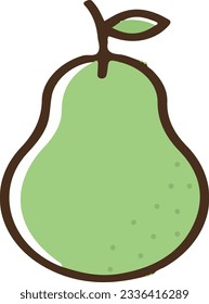 pear fruit icon vector illustration design