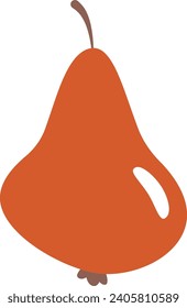 Pear Fruit Icon Vector Illustration