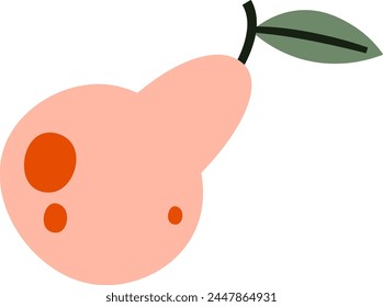 Pear Fruit Icon Vector Illustration