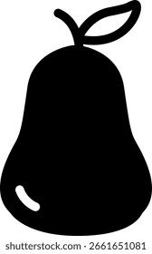 Pear Fruit Icon Vector Illustration