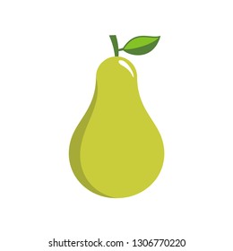 Pear Fruit Icon Vector Template