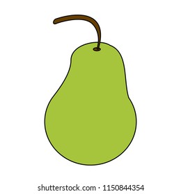 Pear fruit isolated