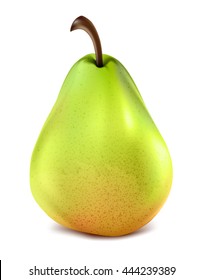 Pear fruit isolated