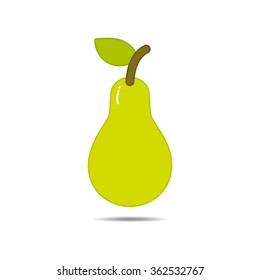 Pear Fruit isolated on white background