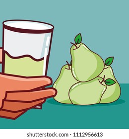 Pear fruit juice