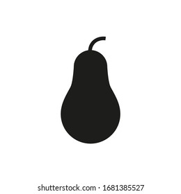 pear fruit on white background