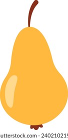 Pear Fruit Ripe Vector Illustration