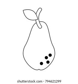 Pear fruit symbol