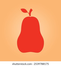 Pear fruit trendy artwork perfect abstract vector illustration colorful applicable design.eps