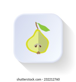 Pear fruit vector graphic illustration design art