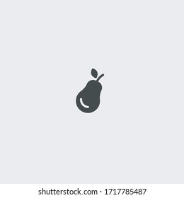 Pear fruit vector icon illustration sign