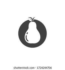 pear fruit vector illustration design template
