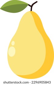 Pear Fruit Vector Illustration isolated on white background