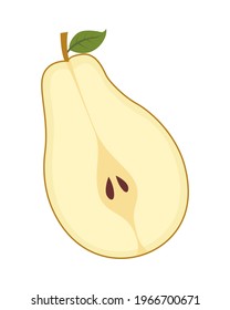 Pear Fruit Vector Illustrations Isolated