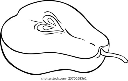 pear fruit vector isolated illustration