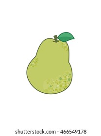 Pear fruit vector isolated on white background
