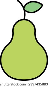 pear fruit vegetable food healthy Outline