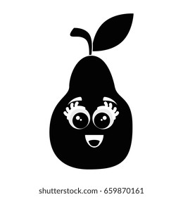 pear funny cartoon