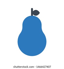 pear glyph colour vector icon