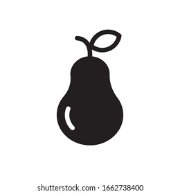 pear glyph icon vegetable and fruit