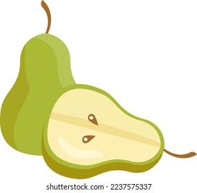 Pear High Resolution Vector Illustration.
