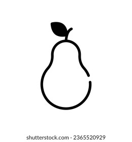 Icono Pear ilustración de stock vectorial de otoño.