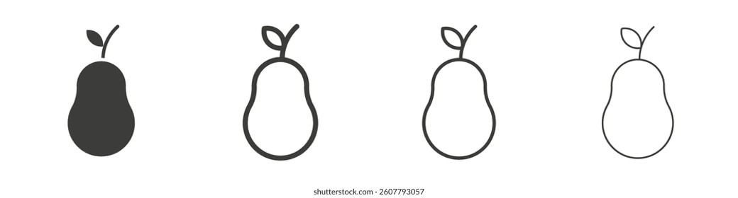 Pear icon collection for website designs