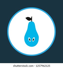 Pear icon colored symbol. Premium quality isolated natural element in trendy style.