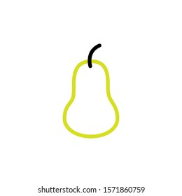 pear icon design template trendy