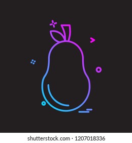 Pear icon design vector