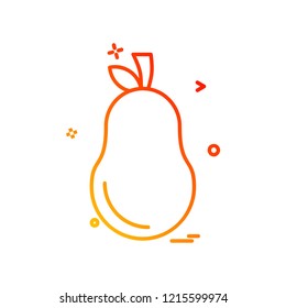 Pear icon design vector