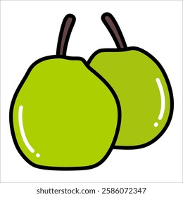 Pear Icon Element For Design